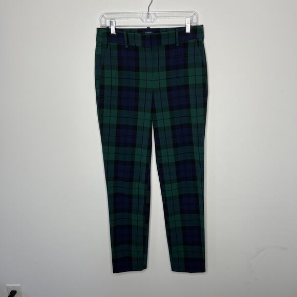 J Crew Ruby Pants Womens 6 Plaid Full Length Reimagined Stretch Office Workwear - Picture 1 of 8
